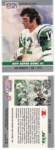 Joe Namath MVP SUPER BOWL III Football Card-New York Jets-HOF-Hall of Fame- MVP COLLECTIBLE INSERT CARD