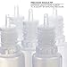 20 Pack 30mL LDPE Plastic Unicorn Dropper Bottle 1 oz E-liquid Ink Liquid Applicator Squeezable Bottles with Childproof Cap and Thin Tip (Black)