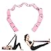 JJunLiM Bandes d'exercice pour Enfants Adultes et Adultes 15 à 20 kg Extensible Pilates Yoga Bandes de résistance Élastique Fitness Danse Formation Gymnastique Bandes d'exercice 105 cm Rose