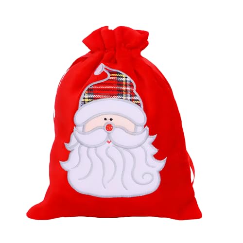BRTNUP Weihnachtssack Geschenksack Nikolausbeutel Rot Weihnachten...