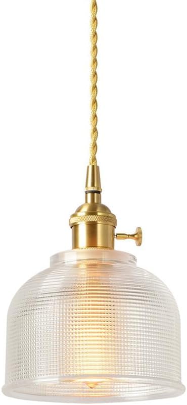 Lampe suspendue simple en verre pour illuminer un plan de travail ou un îlot