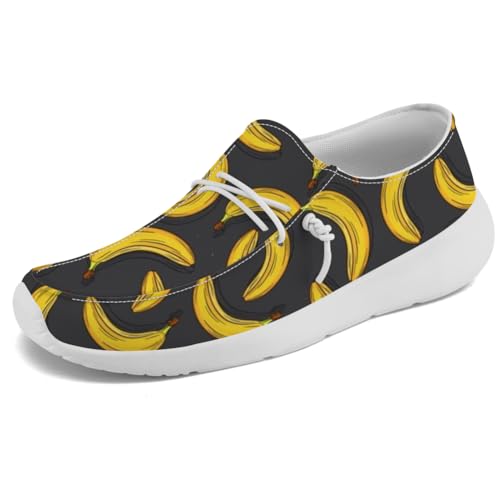 Quorax Banana Sneakers Women Men Loafers Slip-on Shoes Banana Gifts for Women Men3