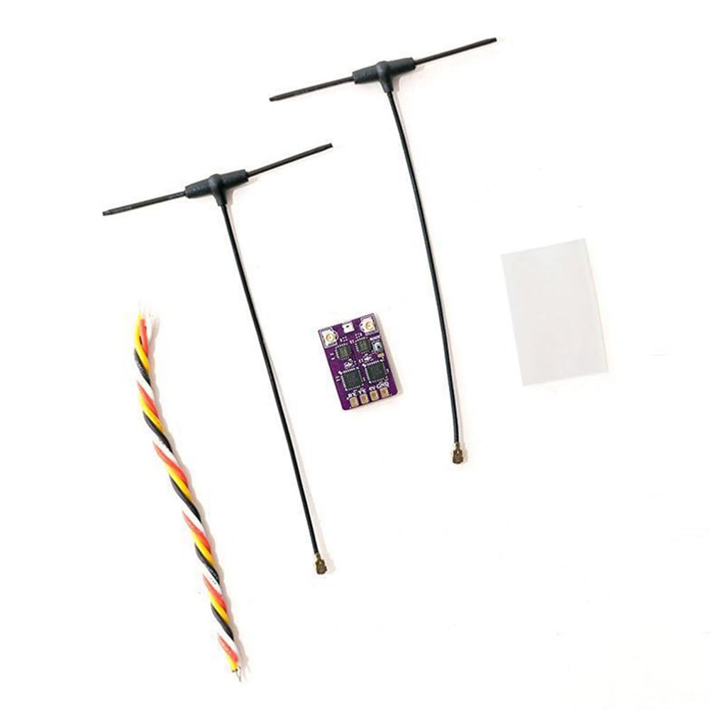 ELRS 2.4G Diversity Receiver Intégrée TCXO Dual RX Antenne pour Le Protocole CRSF pour FPV Freestyle RC Racing Drone à Longue Portée