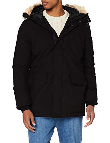 Schott NYC Homme Nelson20 Parka, Noir, L EU