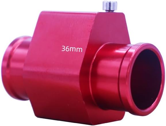 Adaptador de mangueira do radiador para sensor de temperatura da água LZKZPY 36 mm – Vermelho