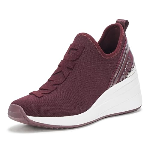 Opiniones y reviews de Tenis Vino de esta semana. 44 DKNY Keeva Everyday - Tenis de cuña sin Cordones para Mujer, Vino, 23.5 cm