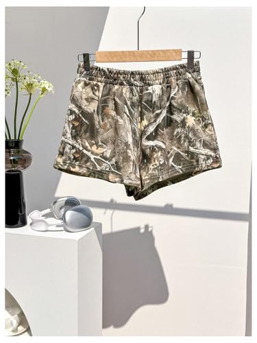 MakeMeChic Women's Sweat Shorts Camo Boxer Workout Shorts3