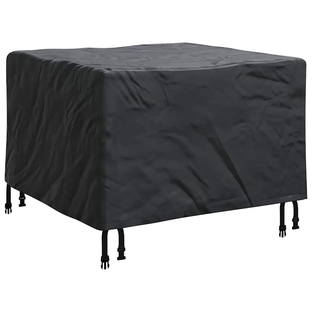Knerpwd 210D Oxford Fabric Outdoor Furniture Cover Black 82 X 82 X 50 Cm, Patio Cover With Snap Closure For Garden Terrace Use