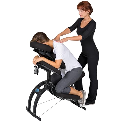 Image of EARTHLITE Portable Massage Chair AVILA II - Premium Folding Spa /Massage /Tattoo Chair incl. Rolling Carry Case