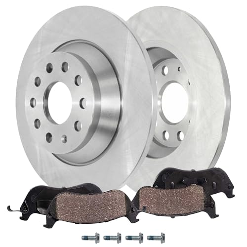 Image of Detroit Axle - Rear Brake Kit for 2016-2018 Audi Q3 Quattro 11.81 inch inch