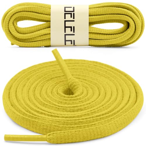 Image of DELELE 2Pair Oval Shoes laces 42 Colors Half Round 1 /4 inchAthletic ShoeLaces for Sport /Running Shoes Shoe Strings