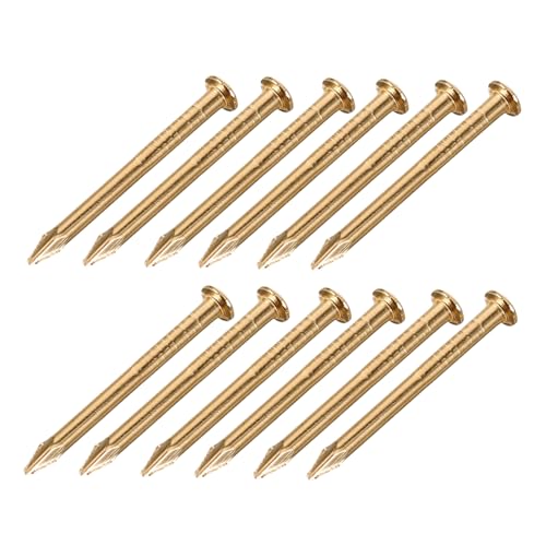 MUSISALY Set of 100 Round Brass Nails 18mm Diameter Perfect for Furniture Decor Nails Supply