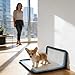 Dog Potty Tray - L Shaped Spill Proof Pet Litter Box, Indoor Potty Tray for Puppy Small Dog Cat, Easy to Clean with Hygienic Design, Portable Pet Bathroom for Home Travel Use