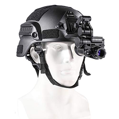 lifbeier, Digital Night Vision Monocular with Helmet Mount, 1080P HD Infrared Digital Night Vision Goggles Rifle Scope for Hunting and Surveillance