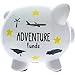 Adventure Funds Ceramic Piggy Bank for Adults, Vacation Fund Saving Money Box, Honeymoon Fund Savings Bank, Wedding Gifts, Travel Fund