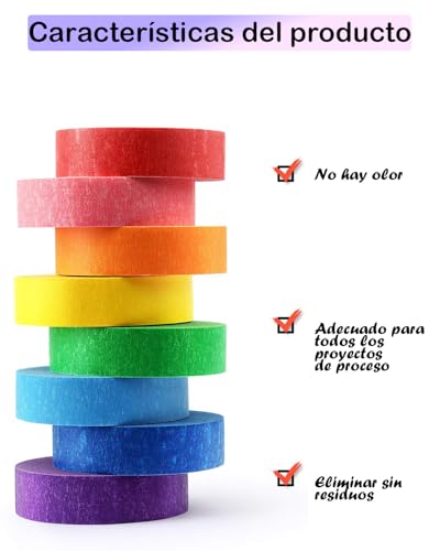 Masking de colores 15 masking de colores marca JIAQCN (3)