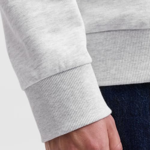 JACK & JONES Herren Hoodie Kapuzenpullover Geplas Sweat Hood, Farbe:Hellgrau, Artikel:-White Melange, Größe:S 6