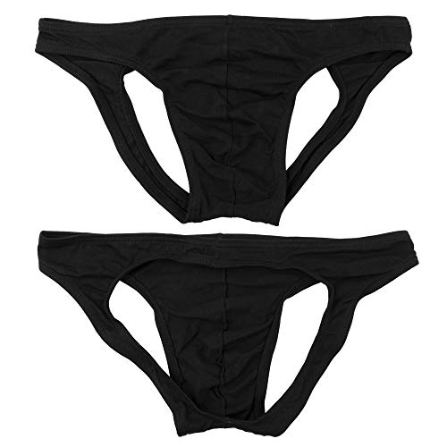 Men's Sexy O-Back Bikini Briefs Open Pants Male Butt Lift Panties Underwear Shorts2