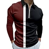 Männliches beiläufiges Herbst-gestreiftes Druck-T-Shirt Umlegekragen-langärmliges Oberteil-T-Shirt Kugelschreiber Tops 505 M