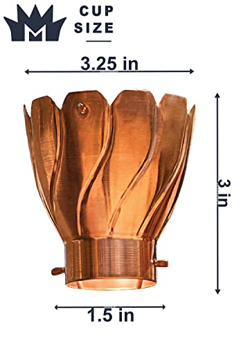 Monarch Rain Chains 14003 Pure Copper Akira, 8-1/2 Feet Length Replacement Downspout for Gutters, Rain Chain 8.5 Ft - Image 6