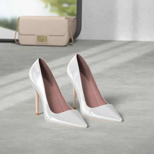 Image of Elisabet Tang High Heels, Womens Pointed Toe Slip on Stilettos Party Wedding Pumps Basic Shoes