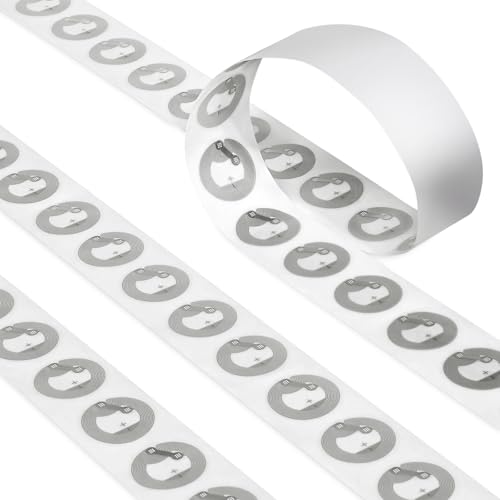 50 Pcs NFC Tags with NTAG215 Chip, 25mm NFC Adhesive Stickers, RFID Stickers with Rewritable 504 Bytes Memory, Compatible with All NFC-Enabled Devices