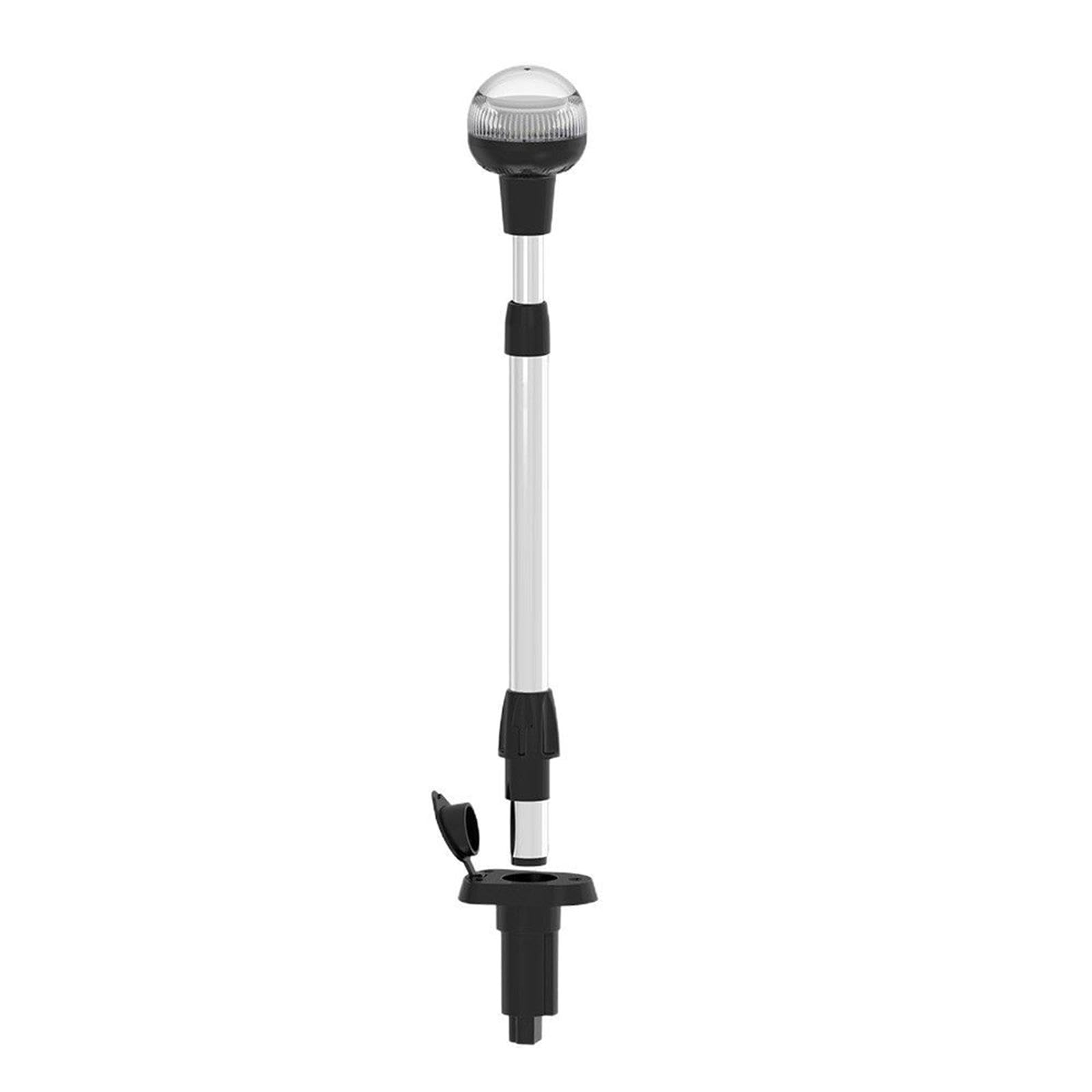 Lampada di Poppa Telescopica Barca con Luce LED Impermeabile Struttura Telescopica Solida visibilità a Adatta Pesca Yacht