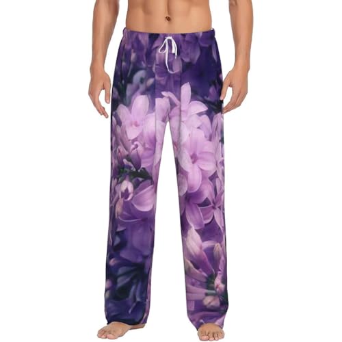 Pantalon de pyjama flanelle polaire Blooming pour homme, un bas de nuit doux, chaud et confortable