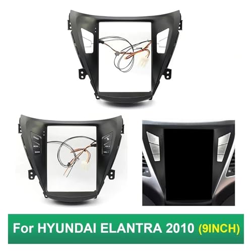 Cadre 2 DIN pour Hyundai Elantra 2010 façade autoradio 9.7 pouces d'origine