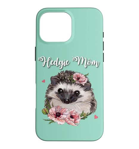 Cute Women Girls Kids Floral Hedgie Mom Hedgehog Lover �X�}�z�P�[�X iPhone 16 Pro Max �p