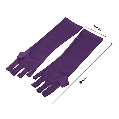 Luva anti UV para luz UV / luvas de radiação da lâmpada Nail Art Proteção Luvas Manicure Nail Art Se