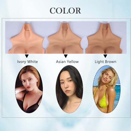 Image of Mtoye Crossdressing Apparel Male to Female Silicone Big Butt Shapewear Hip Enhancer Pants Fake Ass Panties Buttocks Push Up (Silicone - M Size, Ivory White)