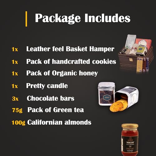 Image of ZOROY Luxury Chocolate Club Hamper Gift Box With Assorted Chocolates Dry Fruits Nuts Cookies & Honey For Diwali Corporate Birthday Rakhi Christmas Festive Anniversary wedding Online Gifts Combo Pack