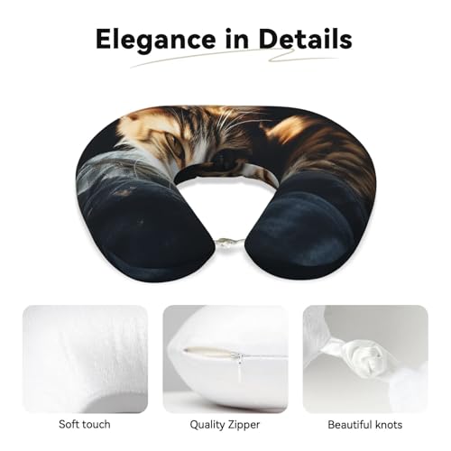 Almohada espuma viscoelástica 30 cm U para viaje miniatura 4