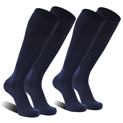 Image of FOOTPLUS Baseball Softball Socks,Unisex Over Knee High Solid Sports Rugby Summer Soccer Camps Socks
