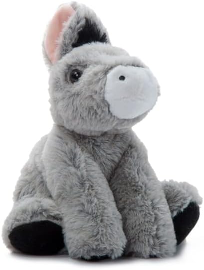 The Petting Zoo Peluche de burro floppy, regalos para niños, animales salvajes de vida silvestre, juguete de peluche de burro de 9 pulgadas
