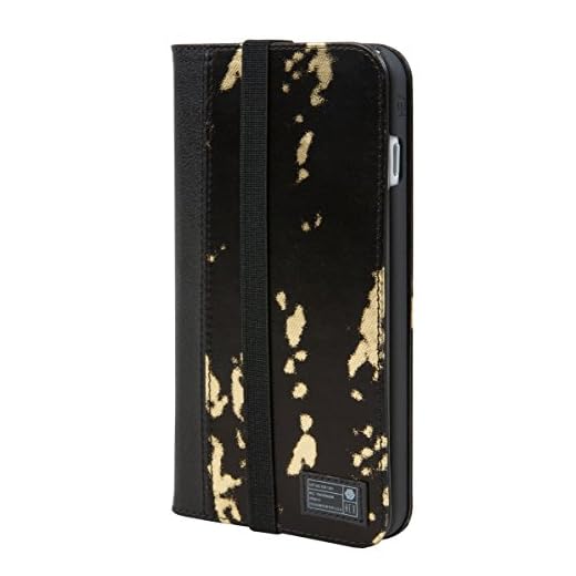 HEX Icon Wallet Case for iPhone 7 Plus - Black/Gold - HX2280-BKGD