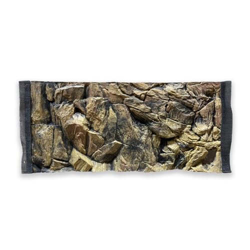 ZooPaul Aquarium Rückwand 3D 60x30 Terrarium Hintergrund Fels Stein Wurzel Struktur Amazonas NEU