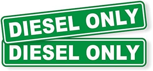 Par de calcomanías solo DIESEL, calcomanías, etiquetas, marcadores de gas combustible