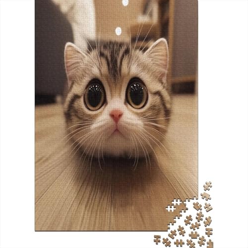 Puzzle de gato imposible de 1000 piezas, el regalo ideal para mayores de 14 años 2