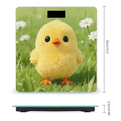 Báscula Digital para Baño Cute Chickens 180kg miniatura 2