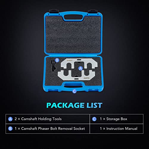 Orion Motor Tech Camshaft Holding Tool Kit, 303-1655 Camshaft Alignment Tool 3.5 Cam Holding Tool Set, Engine Timing Belt Tool Compatible With Ford F-150 Gt Expedition Lincoln Navigator 3.5L Engines #TOP6