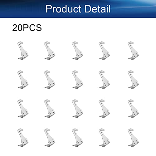 Image of Solid Moulding Picture Hooks Hangers Rail Hanging Hook Galvanized Finish 54mmx29mm Sliver 20pcs