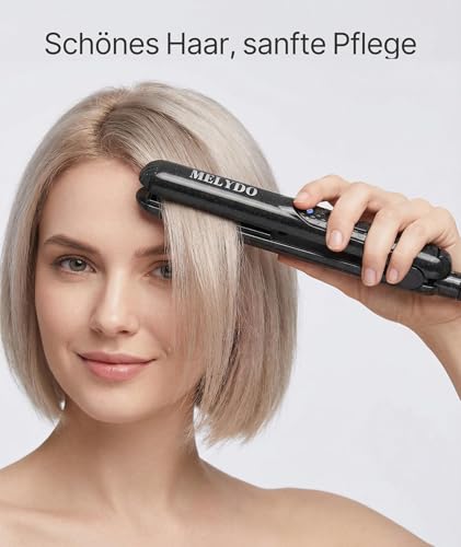 Image of Mini Hair Straightener, Portable Travel Mini Straightener for Short Hair /Fringe 210C, Double Voltage, Quick Heating, Ceramic Straightener and Curler 2 in 1