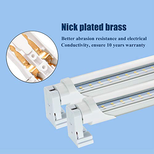 JESLED Non Shunted LED Tombstones - (Pack of 50) T8 Lamp Holder, UL Turn Type Tombstone Lampholder for T10 T12 LED Fluorescent Tube Replacement, Medium Bi-pin G13 Socket for Programmed Start Ballasts - Thumbnail 5