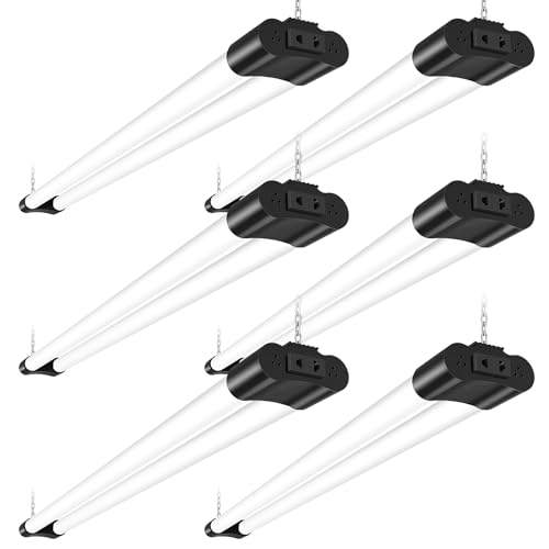 Sararoom 6Packs 120cm Connectable Reglette LED, 4400LM, Blanc Froid 6500K, 40W Neon LED Avec...