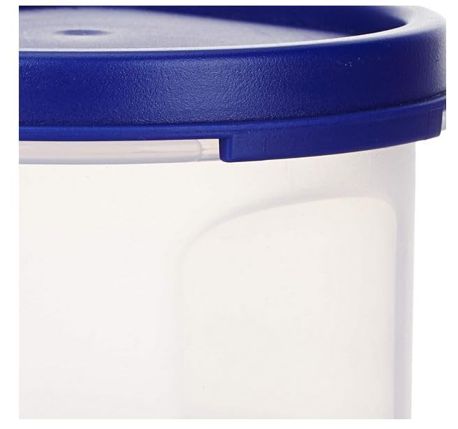 Image of Amazon Brand - Solimo Modular Plastic Storage Containers with Lid, 250ml Blue