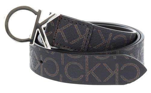 Calvin Klein CK Mono Belt 3 cm, Cintura, Donna, 80, Marrone (Brow...
