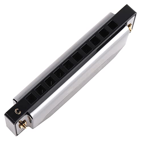 OriGlam MIA_80R Blues Harmonica Harp Mouth Organ, 10 Holes C Key Harmonica for Children Adults Students Beginner Friends - Image 3