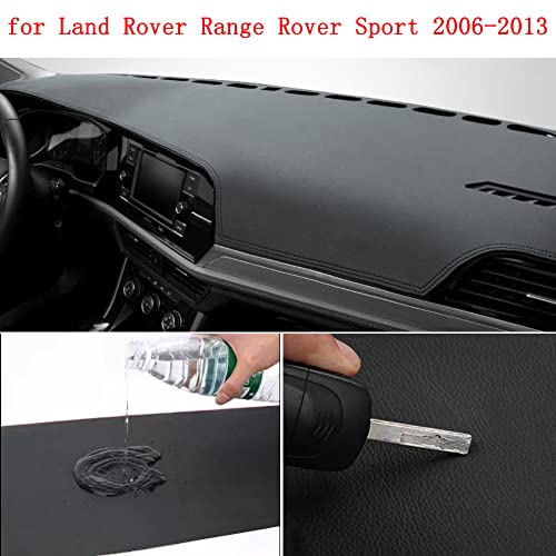 Kaitian Leather Dash Cover Dashboard Cover Dash Mat Dash Carpet Non-Slip for Land Rover Range Rover Sport 2006 2007 2008 2009 2010 2011 2012 2013 Dash Cover Mat